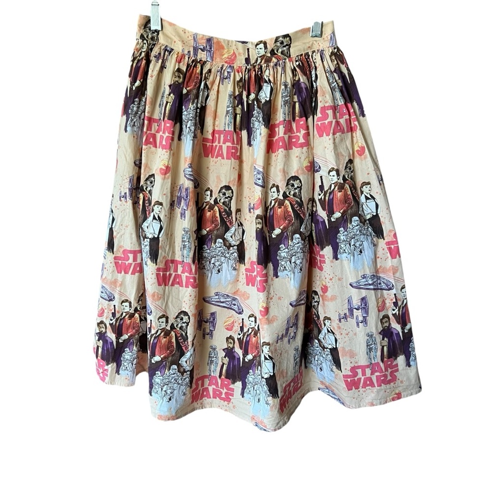 Star Wars her Universe Skirt Sz S Gathered Waist Full all over Star Wars Pattern